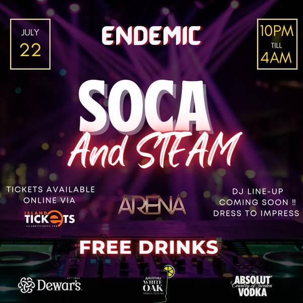 Island e tickets endemic soca steam