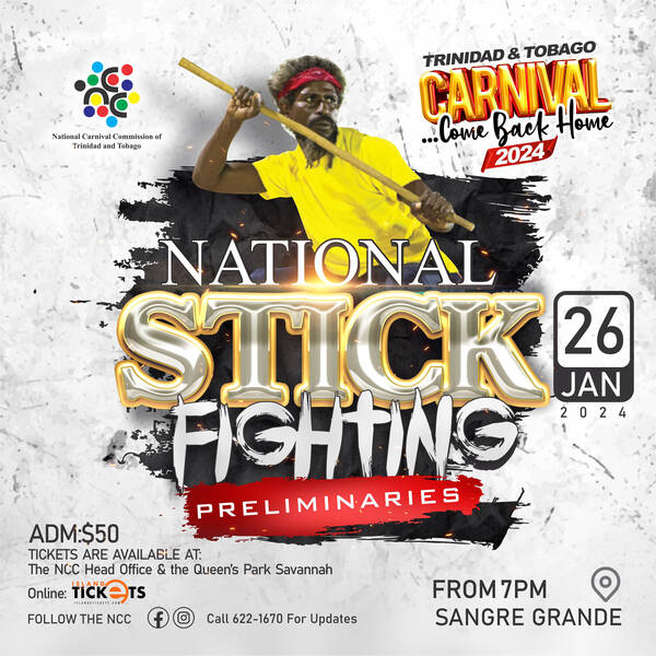 Visit Trinidad - #10DayCarnivalCountdown T Minus 5 Days Every year, the  National Carnival Commission of Trinidad & Tobago stages the National Stick  Fighting Competition in San Fernando, where competitors from around the