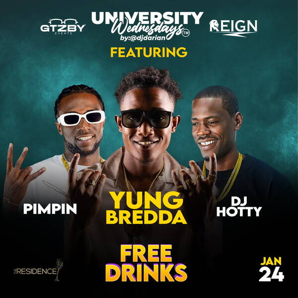 Island E-Tickets • University Wednesday Featuring Yung Bredda